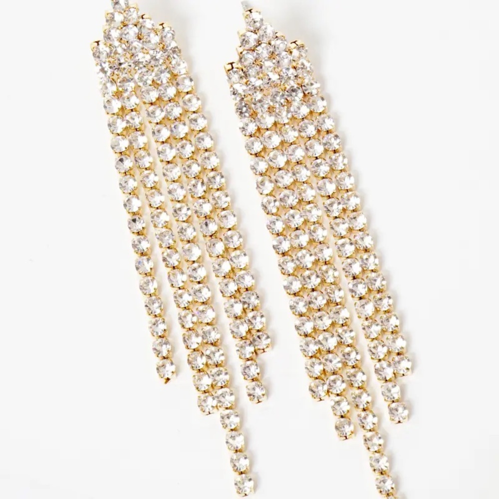 Rhinestone Chandelier Earrings